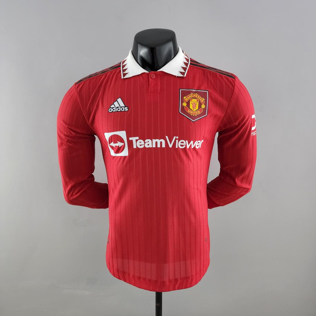 AAA Quality Manchester Utd 22/23 Home Long Jersey(Player)
